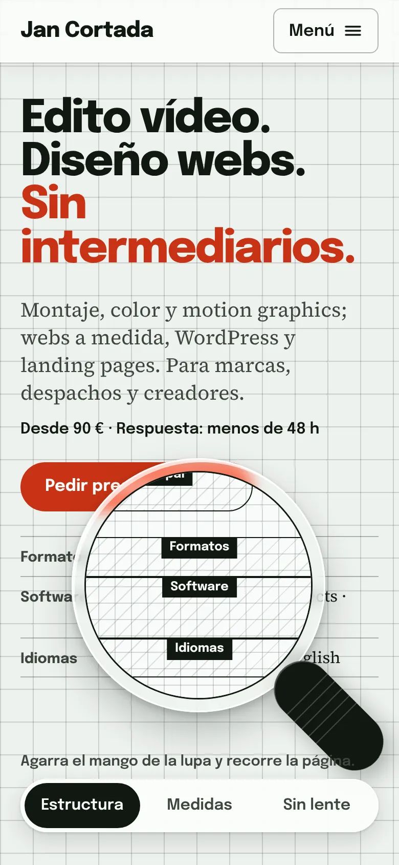 The same test on mobile.